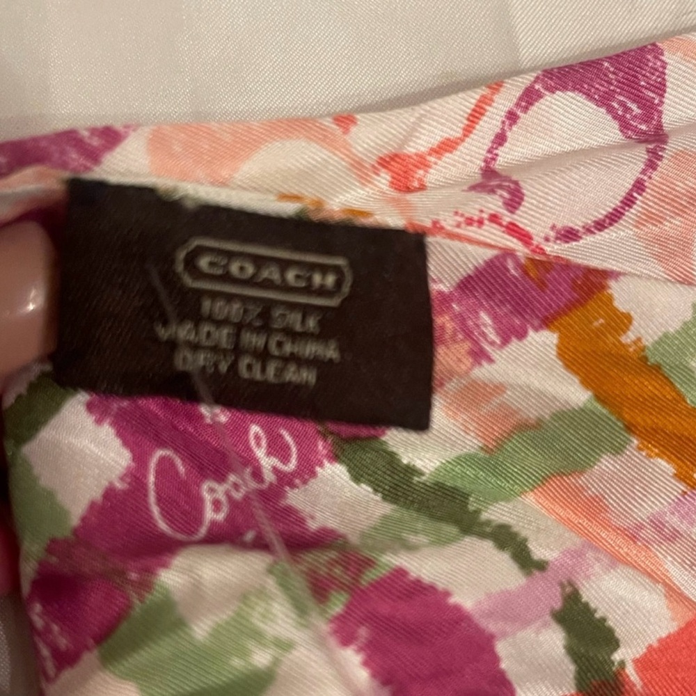 Vintage Poppy/scribble Coach Scarf - Picture 2 of 7